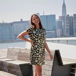 London Times floral sequin dress